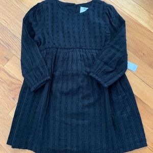 NWOT Old Navy black long-sleeved dress size 3T